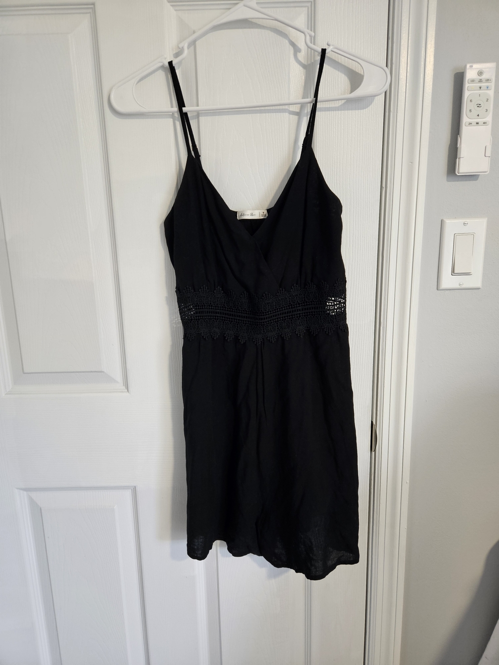 Active USA Black V-Neck Romper